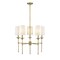 Z-Lite Emily 5 Light Chandelier, Rubbed Brass & Off White 3033-5RB - alternate 6